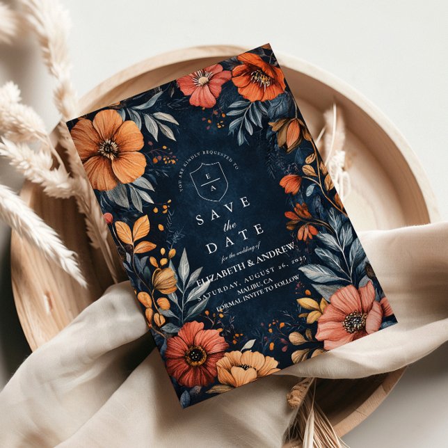 Save The Date Mariage baroque du jardin de minuit (Créateur téléchargé)