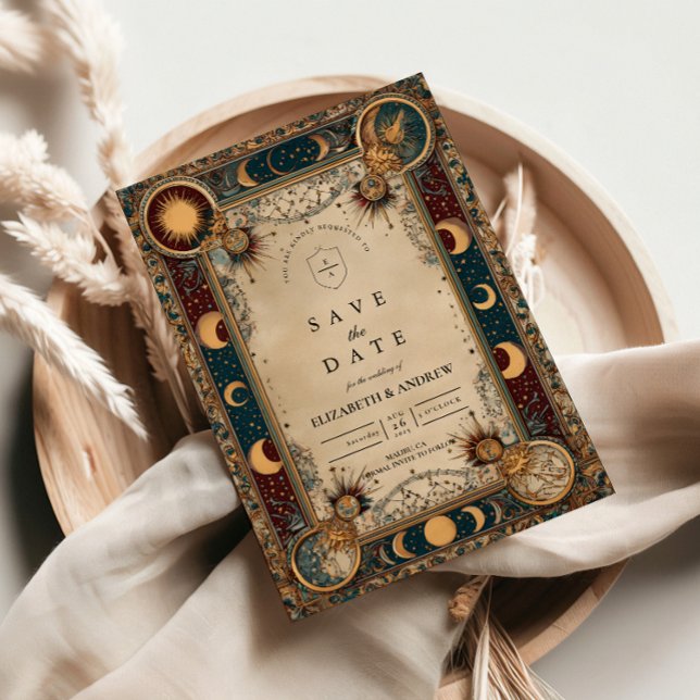 Save The Date Mariage Baroque Royal Céleste (Créateur téléchargé)