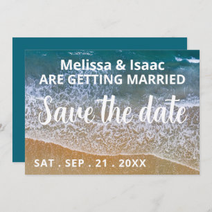 Save The Date Mariage Blue Sea Beach