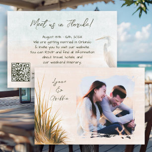Save The Date Mariage Bohème de Bord de Mer Tout-en-un