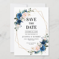 Mariage Bohème Rose Rose Foncé Bleu Marine