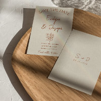 Mariage Bohème Terracotta Fleurs Beige Botanique