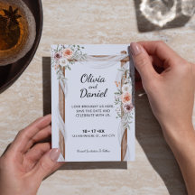 Mariage Boho Arch Rustique