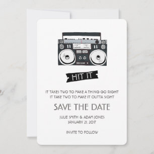 Save The Date Mariage Boom Box - Enregistrer la date