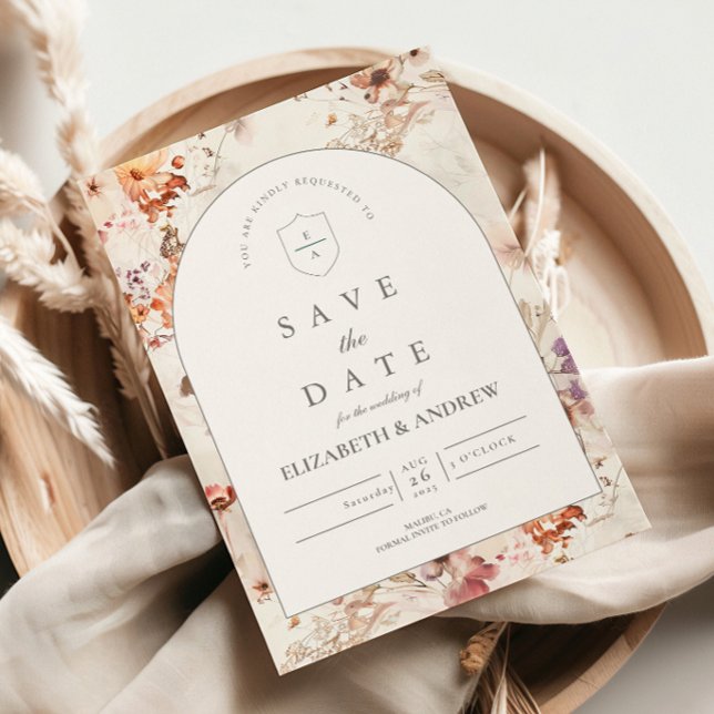 Save The Date Mariage Botanique à la Prairie Aérienne (Créateur téléchargé)