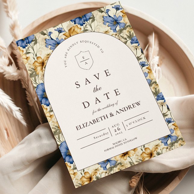 Save The Date Mariage Botanique Automnal Rustique (Créateur téléchargé)