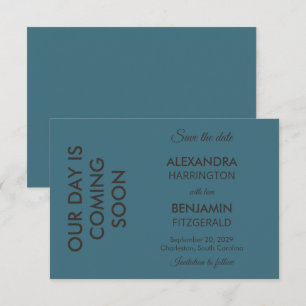 Save The Date Mariage Botanique Vintage Palette Florale Organi