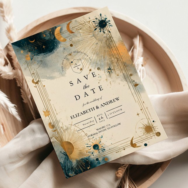 Save The Date Mariage céleste de minuit (Créateur téléchargé)