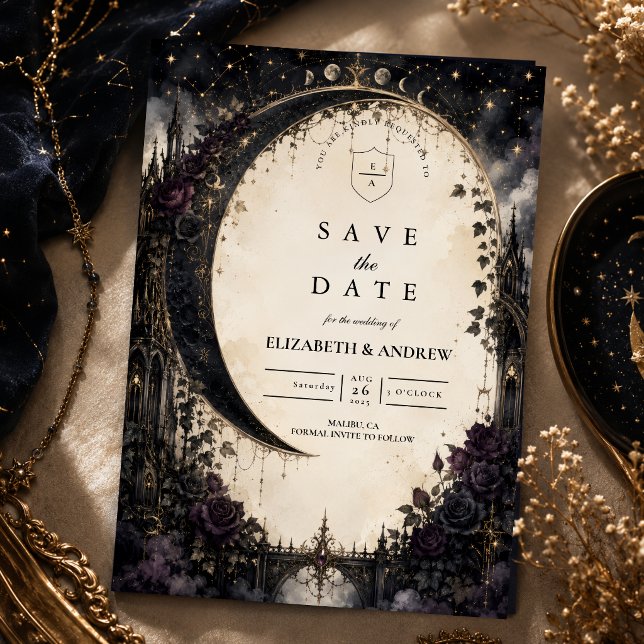 Save The Date Mariage céleste gothique (Créateur téléchargé)