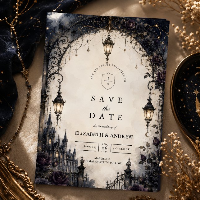 Save The Date Mariage céleste gothique lunatique (Créateur téléchargé)