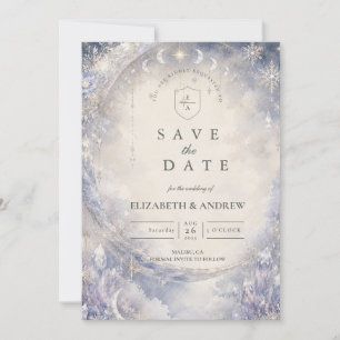 Save The Date Mariage céleste hivernal éthéré