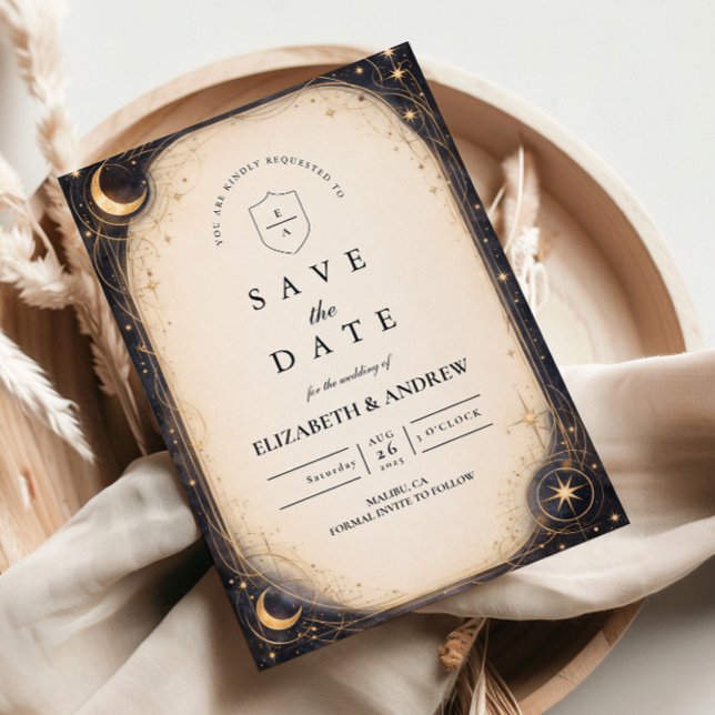 Save The Date Mariage céleste sombre (Créateur téléchargé)