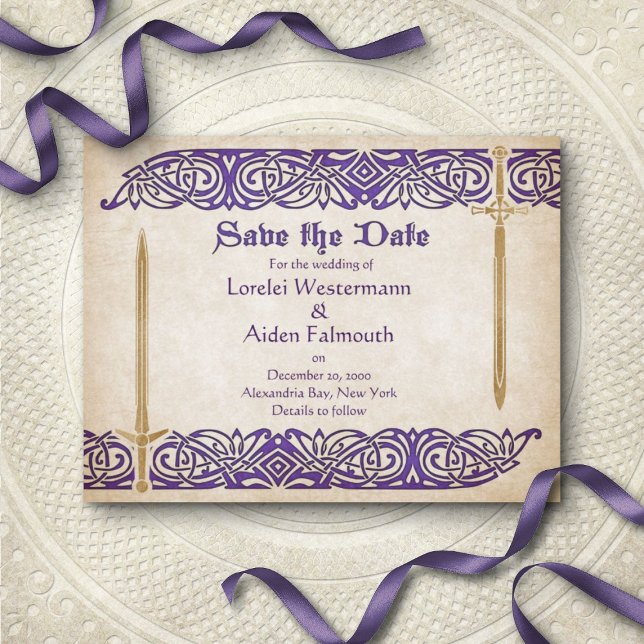 Save The Date Mariage celtique des épées (Créateur téléchargé)