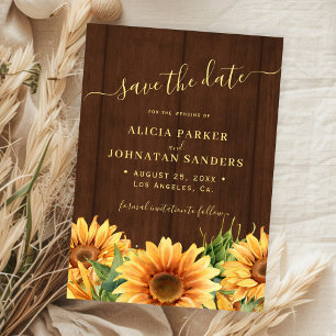 Save The Date Mariage champêtre avec jardin floral et bois de gr