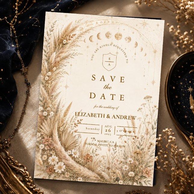 Save The Date Mariage champêtre céleste fantaisiste (Créateur téléchargé)