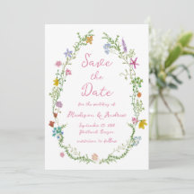 Mariage Champêtre de Fleurs Sauvages Fantaisiste