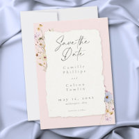 Mariage Champêtre Fleurs Sauvages Rose Pâle Romant