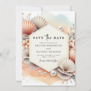 Save The Date Mariage Chic Boho Beach
