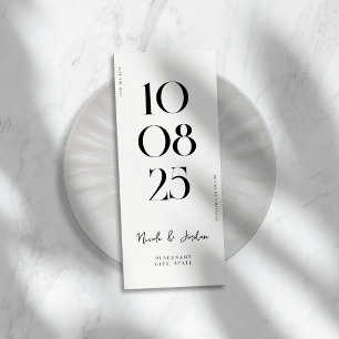 Save The Date Mariage Chic Simple Moderne