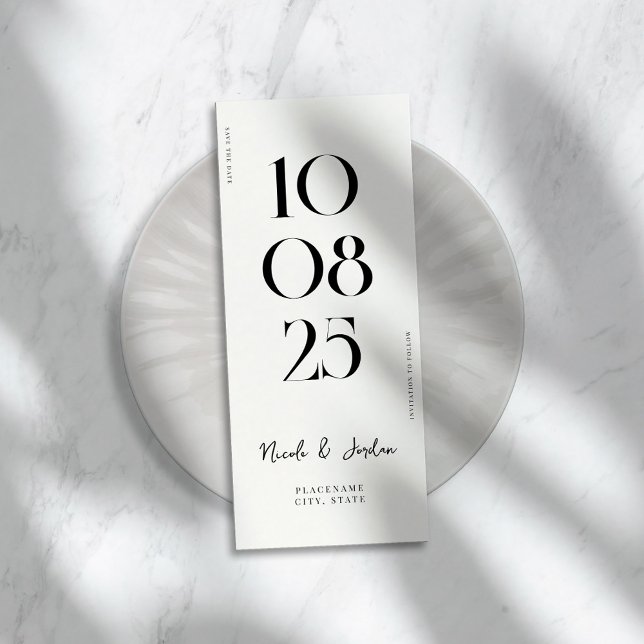 Save The Date Mariage Chic Simple Moderne (Créateur téléchargé)