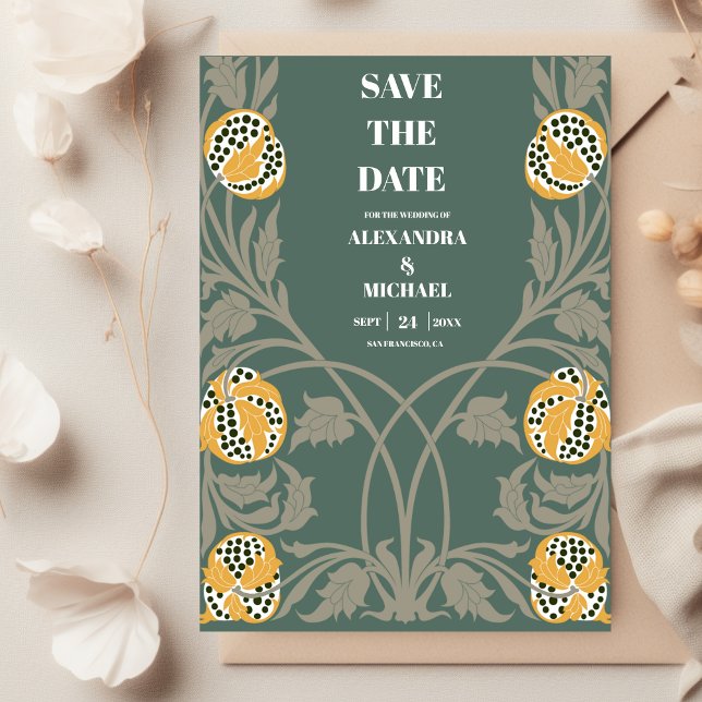 Save The Date Mariage Classique Art Nouveau (Créateur téléchargé)
