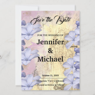 Save The Date Mariage classique Floral