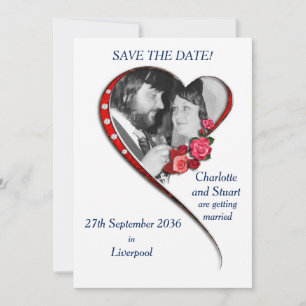 Save The Date Mariage Coeur Flatteuse Appartement Enregistrer La