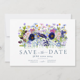 Save The Date Mariage coloré d'aquarelle florale