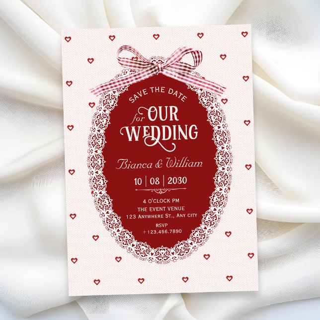 Save The Date Mariage coquette (Créateur téléchargé)