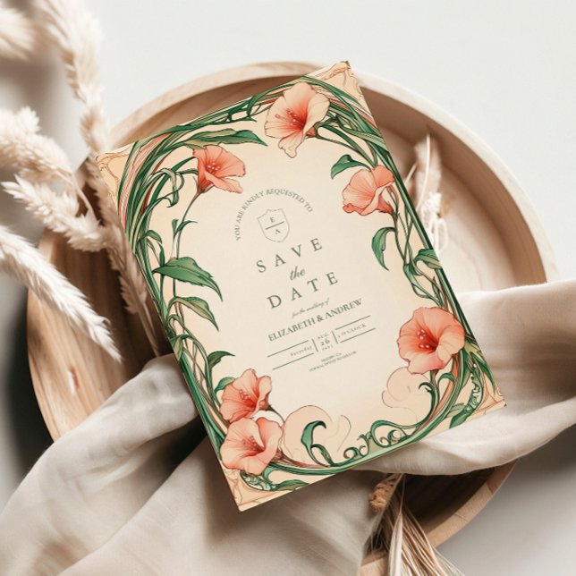 Save The Date Mariage Coral Bloom (Créateur téléchargé)