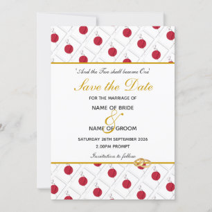 Save The Date Mariage Customisé JAPON FLAG