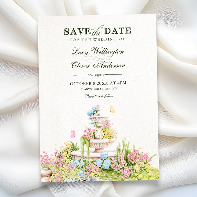 Save The Date Mariage dans le jardin (Créateur téléchargé)