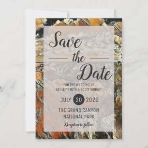 Save The Date Mariage dans le parc national du Grand Canyon Sauv