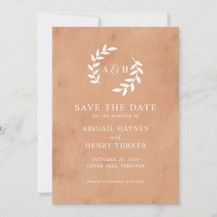 Save The Date Mariage d'aquarelle rustique