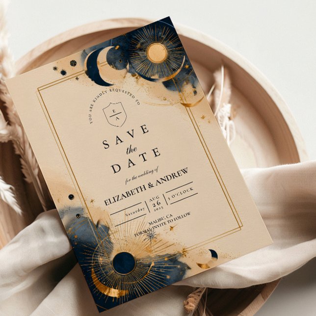 Save The Date Mariage d'Astrologie Sombre (Créateur téléchargé)