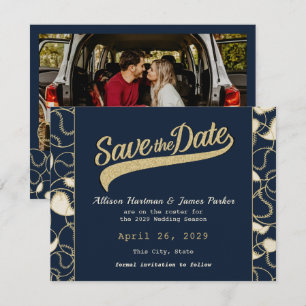 Save The Date Mariage de baseball, sauvez la date