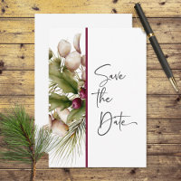 Mariage de bouquet d'hiver de pin rustique