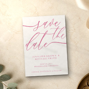 Save The Date Mariage de calligraphie de photo de script de ton