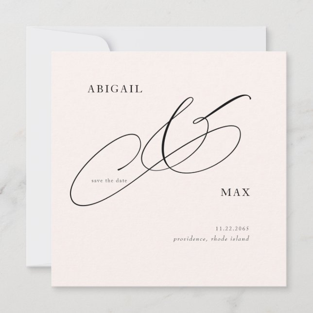 Save The Date Mariage de Carré sans fin Enregistrer la date (Devant)