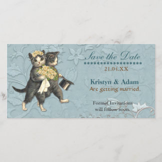 Save The Date Mariage de chats Posh Enregistrer la date
