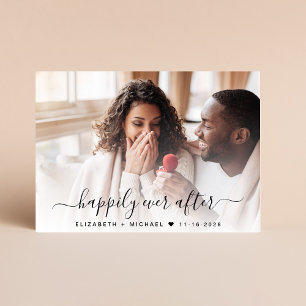 Save The Date Mariage de crème de code QR de photo élégant