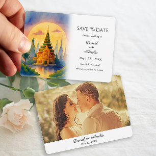 Save The Date Mariage de destination à Bangkok en Thaïlande Enre