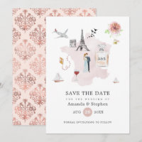 Mariage de destination à Paris Rose Gold et Rose P