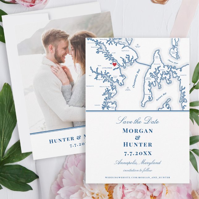 Save The Date Mariage de destination du Maryland d'Annapolis (Créateur téléchargé)