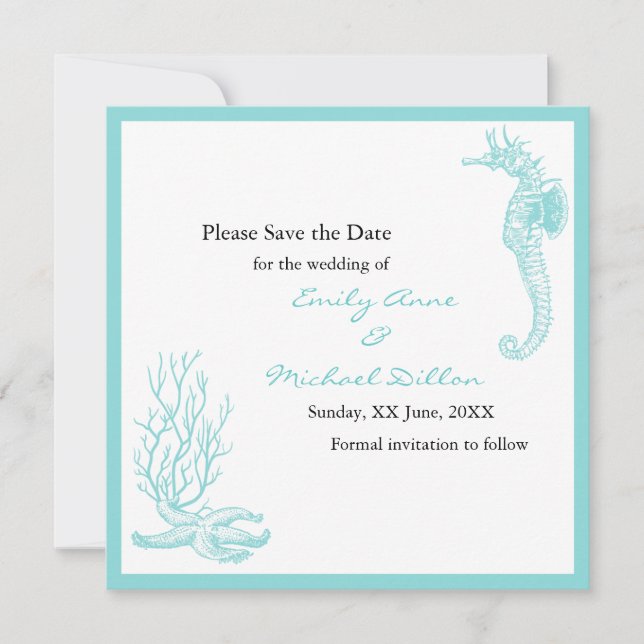 Save The Date Mariage de destination Enregistrer la date (Devant)