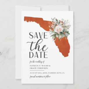 Save The Date Mariage de destination Floride Coucher de soleil o