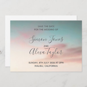Save The Date Mariage de destination plage enregistrer la date