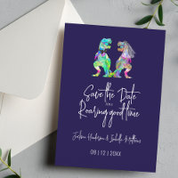 Mariage de Dinosaures Drôle de Mariée et de Marié