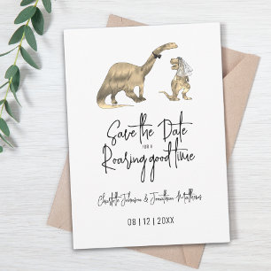Save The Date Mariage de dinosaures drôle Enregistrez la date