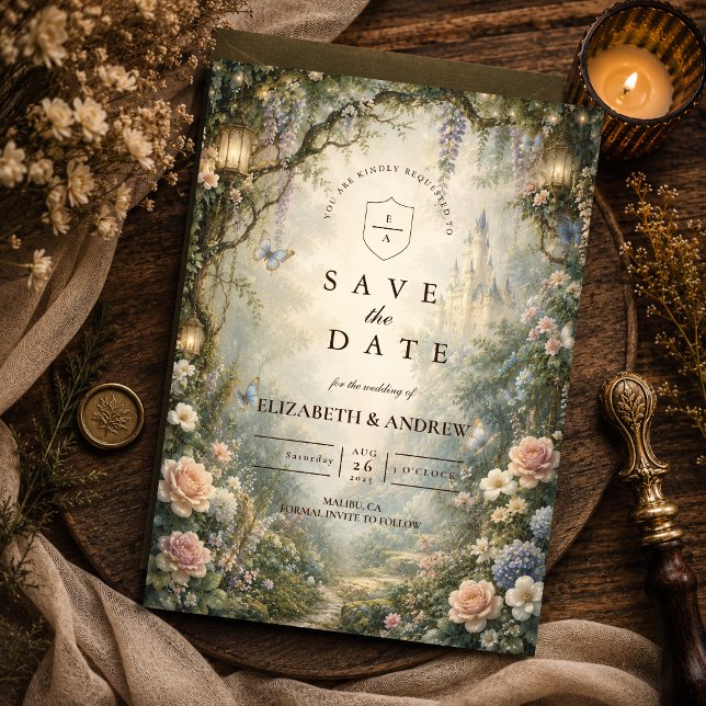 Save The Date Mariage de Fée Fantaisiste en Forêt (Créateur téléchargé)